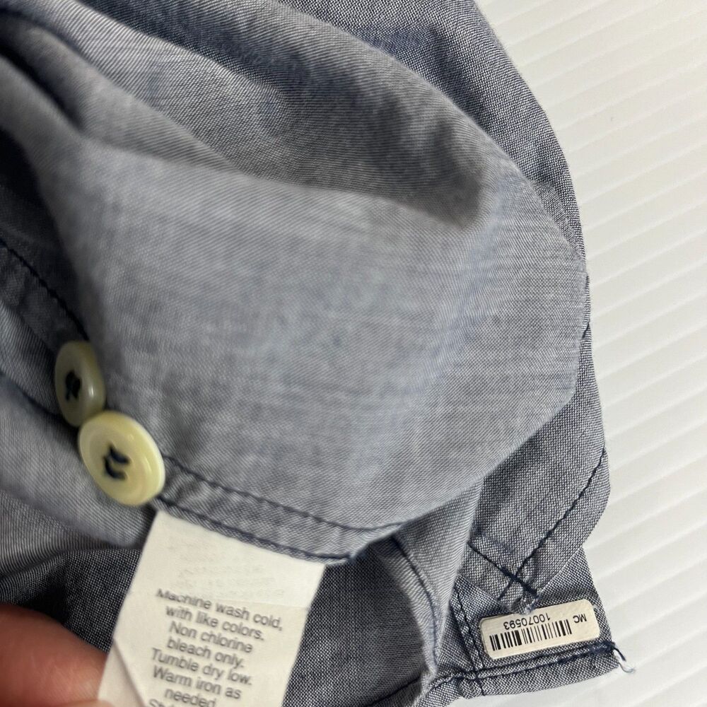 J Crew Womens Button Up Shirt S Blue The Perfect Shirt Long Sleeve Top Pocket - Picture 7 of 7